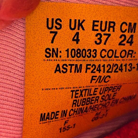 Skechers Bulklin Balran Air Cooled Memory Foam Shoe Pink Women's US 7 NWOB - Picture 10 of 10